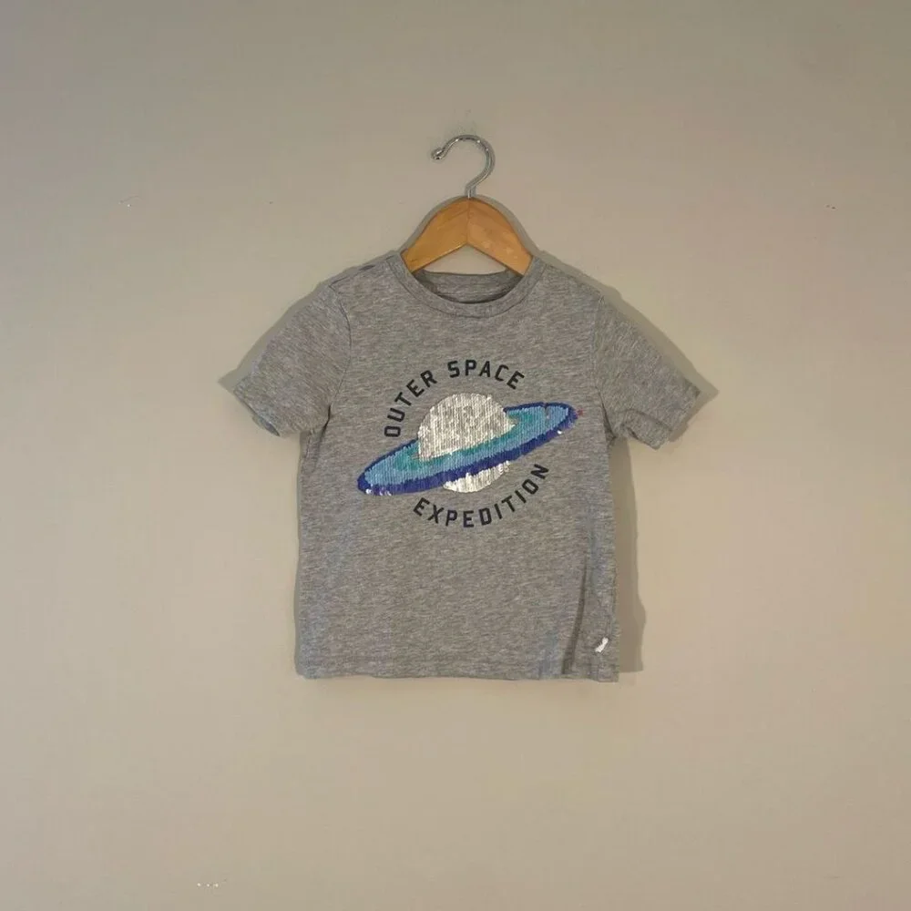 $12 ADD ON Gap Kids sequin tee shirt Janie and Jack Zara Quincy Mae Mini‎ Boden